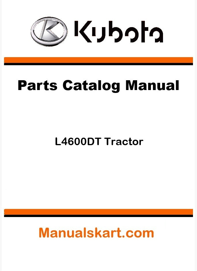 Kubota L4600DT Tractor Parts Catalog Pdf Manual