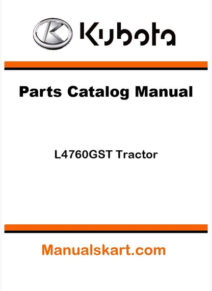Kubota L4760GST Tractor Parts Catalog Pdf Manual