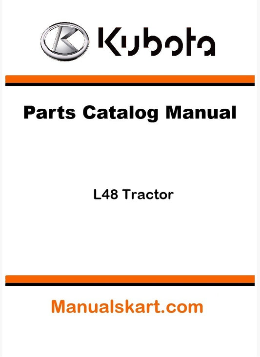 Kubota L48 Tractor Parts Catalog Pdf Manual