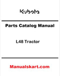 Kubota L48 Tractor Pdf Parts Catalog Manual