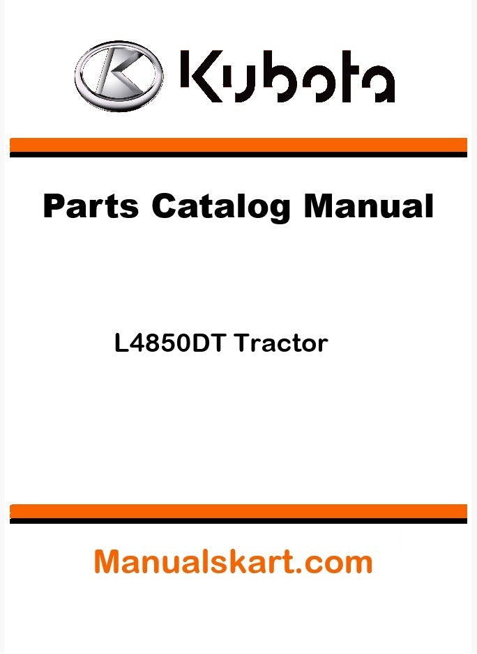 Kubota L4850DT Tractor Parts Catalog Pdf Manual