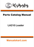 Kubota LA210 Loader Pdf Parts Catalog Manual