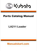 Kubota LA211 Loader Pdf Parts Catalog Manual