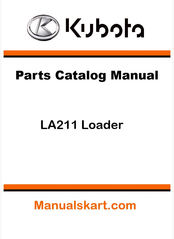 Kubota LA211 Loader Pdf Parts Catalog Manual