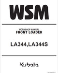 Kubota LA344, LA344S Front Loader Pdf Repair Service Manual