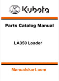 Kubota LA350 Loader Pdf Parts Catalog Manual