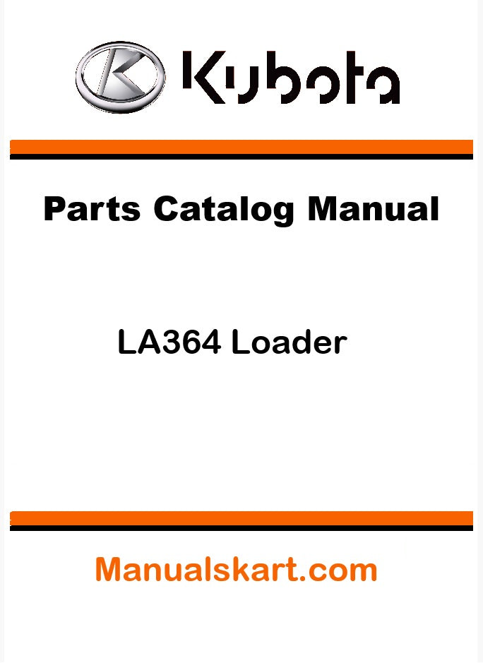 Kubota LA364 Loader Pdf Parts Catalog Manual