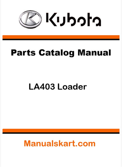 Kubota LA403 Loader Pdf Parts Catalog Manual