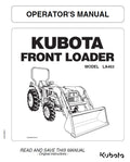 Kubota LA463 Front Loader Pdf Operator's Manual