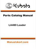 Kubota LA480 Loader Pdf Parts Catalog Manual