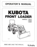 Kubota LA513, LA723, LA853 Front Loader Pdf Operator's Manual