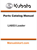 Kubota LA853 Loader Pdf Parts Catalog Manual