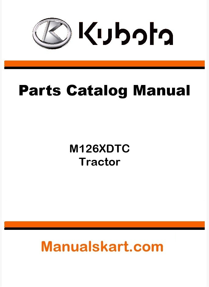 Kubota M126XDTC Tractor Parts Catalog Pdf Manual