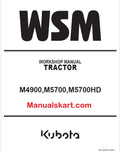 Kubota M4900, M5700, M5700HD Tractor Pdf Repair Service Manual