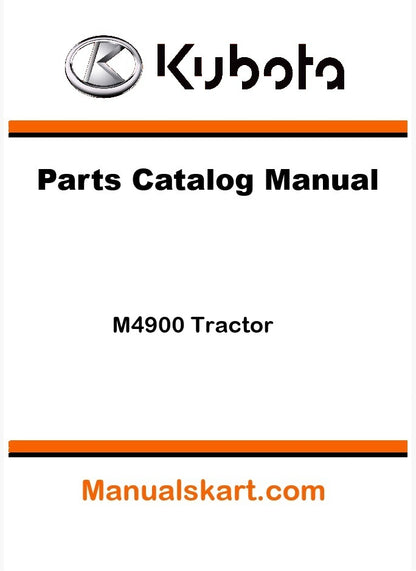Kubota M4900 Tractor Parts Catalog Pdf Manual