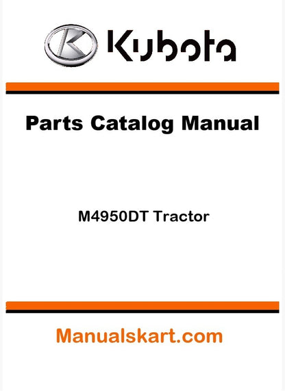 Kubota M4950DT Tractor Parts Catalog Pdf Manual
