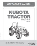 Kubota M5-091, M5-111 Tractor Pdf Operator's Manual