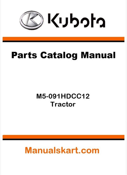 Kubota M5-091HDCC12 Tractor Parts Catalog Pdf Manual