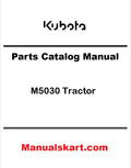 Kubota M5030 Tractor Pdf Parts Catalog Manual