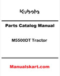 Kubota M5500DT Tractor Pdf Parts Catalog Manual
