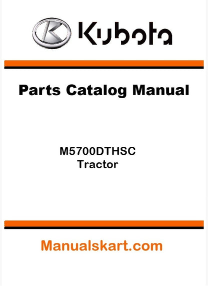 Kubota M5700DTHSC Tractor Parts Catalog Pdf Manual