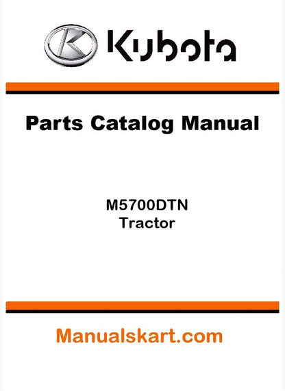 Kubota M5700DTN Tractor Parts Catalog Pdf Manual