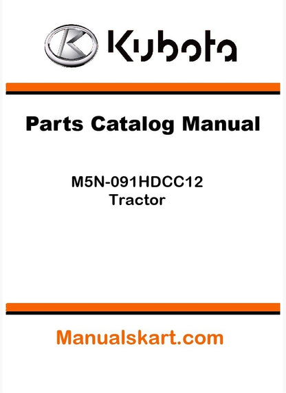 Kubota M5N-091HDCC12 Tractor Parts Catalog Pdf Manual