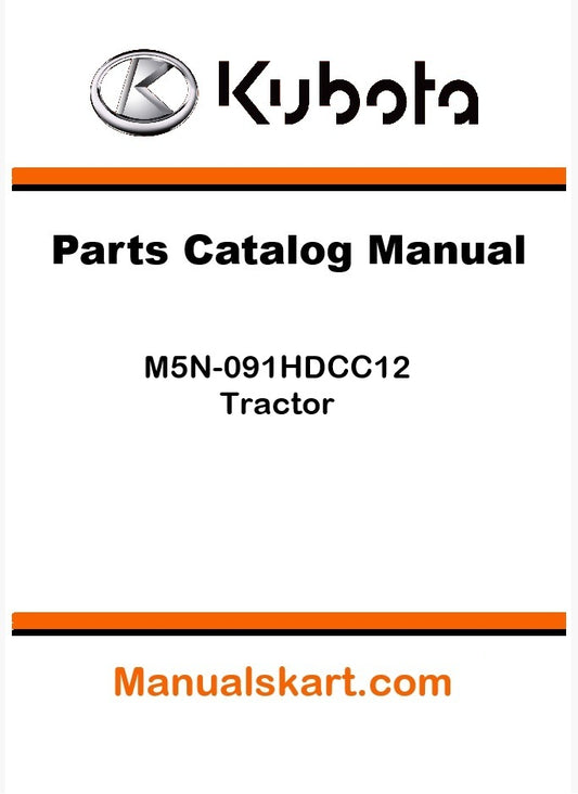 Kubota M5N-091HDCC12 Tractor Parts Catalog Pdf Manual