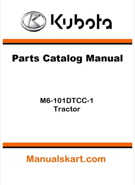 Kubota M6-101DTCC-1 Tractor Parts Catalog Pdf Manual