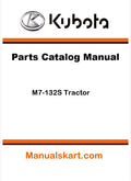 Kubota M7-132S Tractor Parts Catalog Pdf Manual