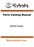 Kubota M7500 Tractor Parts Catalog Pdf Manual