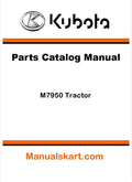 Kubota M7950 Tractor Parts Catalog Pdf Manual