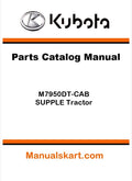 Kubota M7950DT-CAB SUPPLE Tractor Parts Catalog Pdf Manual