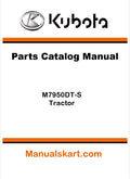 Kubota M7950DT-S Tractor Parts Catalog Pdf Manual