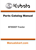 Kubota M7950DT Tractor Parts Catalog Pdf Manual