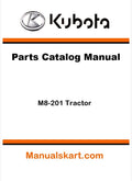 Kubota M8-201 Tractor Parts Catalog Pdf Manual