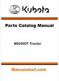 Kubota M8200DT Tractor Parts Catalog Pdf Manual
