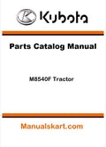 Kubota M8540F Tractor Parts Catalog Pdf Manual