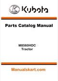 Kubota M8560HDC Tractor Parts Catalog Pdf Manual