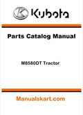 Kubota M8580DT Tractor Parts Catalog Pdf Manual