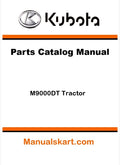 Kubota M9000DT Tractor Parts Catalog Pdf Manual