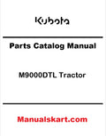 Kubota M9000DTL Tractor Pdf Parts Catalog Manual