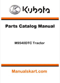 Kubota M9540DTC Tractor Parts Catalog Pdf Manual