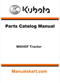 Kubota M9540F Tractor Parts Catalog Pdf Manual