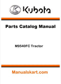 Kubota M9540FC Tractor Parts Catalog Pdf Manual