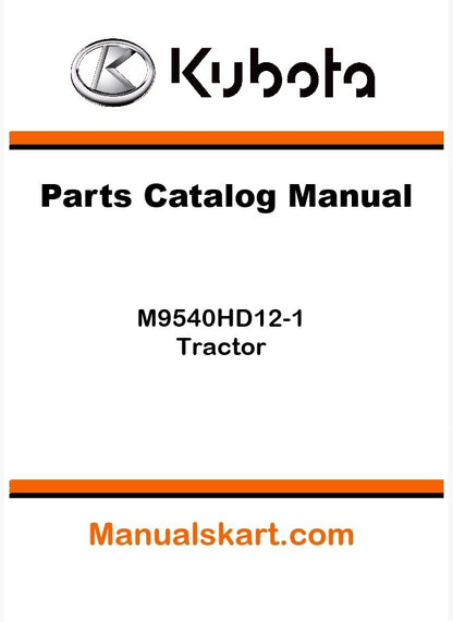 Kubota M9540HD12-1 Tractor Parts Catalog Pdf Manual