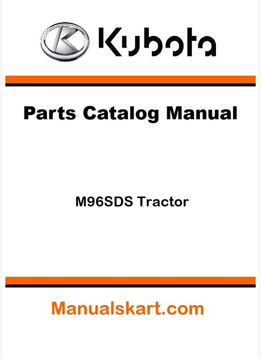 Kubota M96SDS Tractor Parts Catalog Pdf Manual