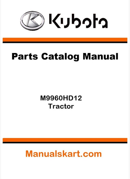 Kubota M9960HD12 Tractor Parts Catalog Pdf Manual