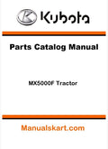 Kubota MX5000F Tractor Parts Catalog Pdf Manual