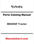Kubota MX5000F Tractor Pdf Parts Catalog Manual